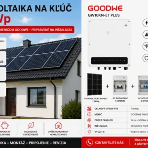 Fotovoltika na kľúč 7,5kWp – hybridný systém